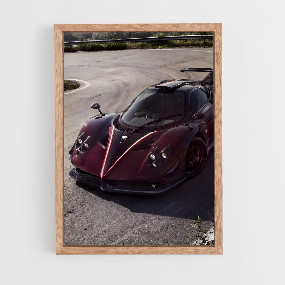 Poster Fusion Écarlate – affiche Pagani (vue 4)